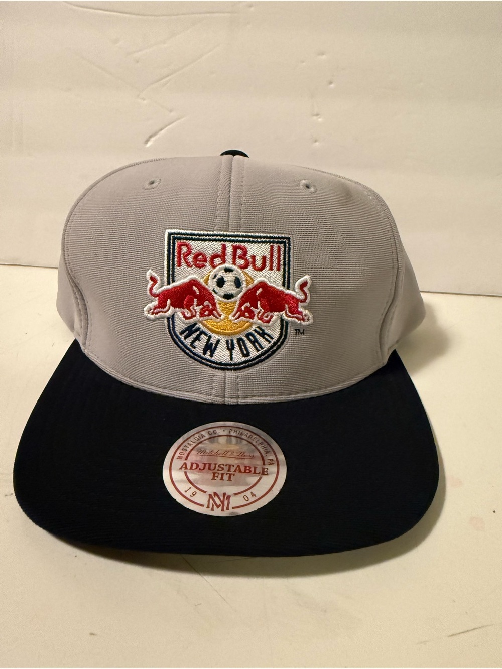 Mitchell & Ness Red Bull New York Hat Cap MLS Soccer Snapback .